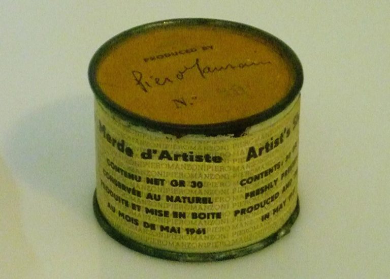 A can of excrement by Piero Manzoni.