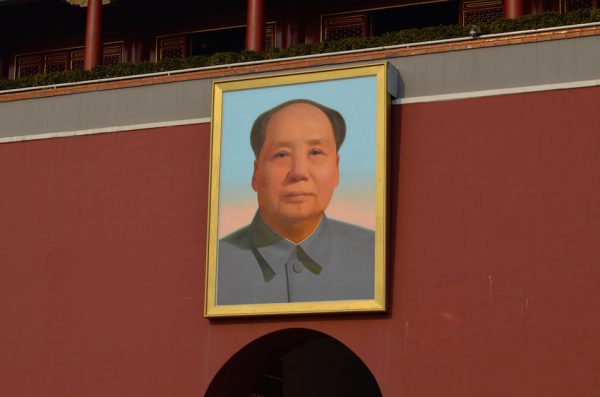 Image of late Chinese communist leader Mao Zedong in Tiananmen Square, Beijing. (Image: Kirill Sharkovski/Unsplash)