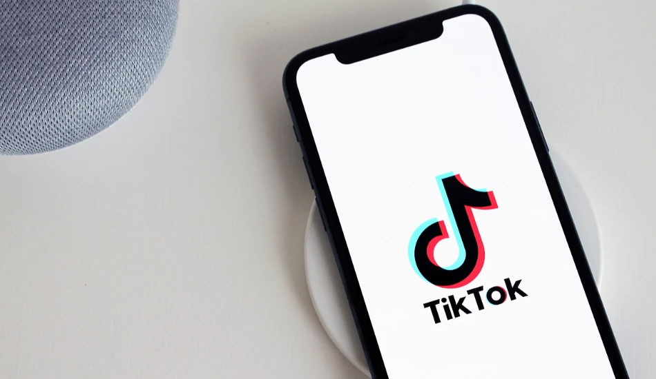 TikTok on a smartphone.