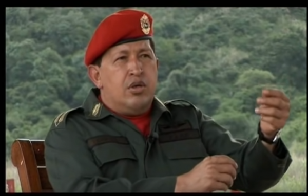 Venezuela's late dictator, Hugo Chavez, pictured in a 2010 documentary