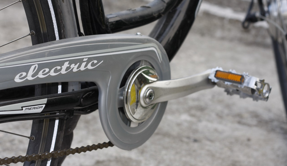 An electric bike.