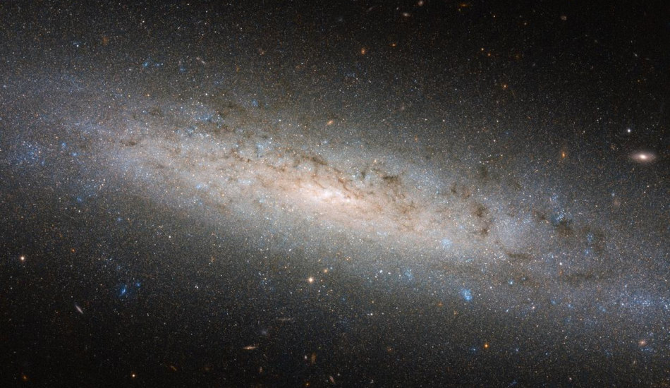 Picture of a spiral galaxy taken by NASA's Hubble telescope.