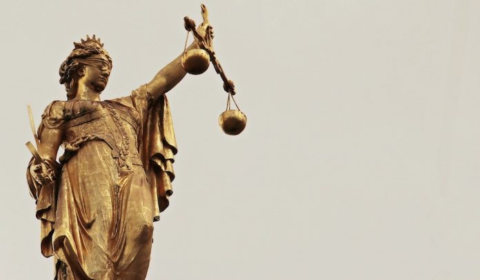 Statue of Lady Justice.