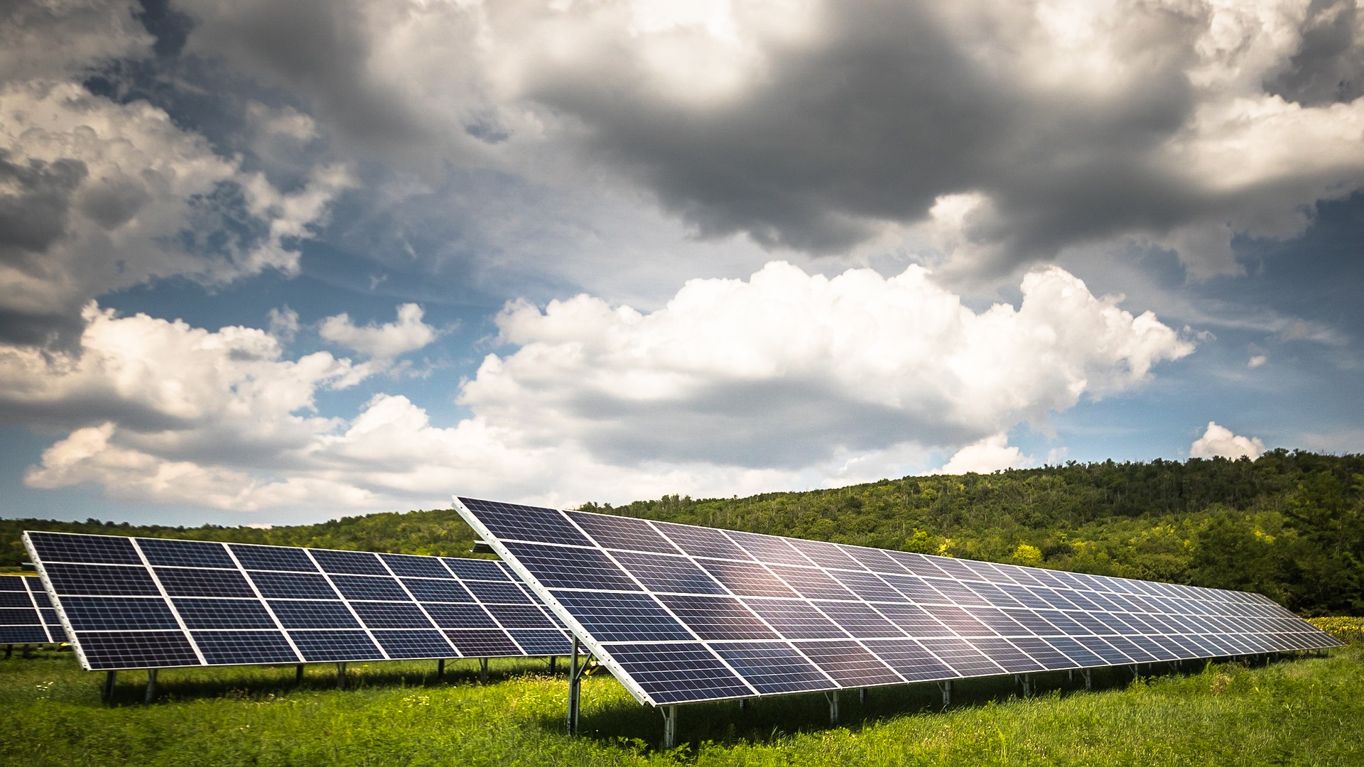 A solar farm