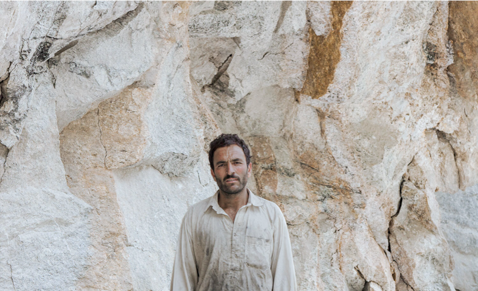 Miner Mohammed Ashraf in mine in Dassu, Pakistan.