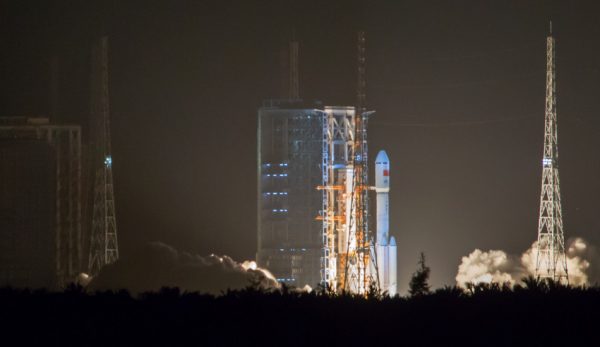 China's Changzheng rocket preparing for launch.