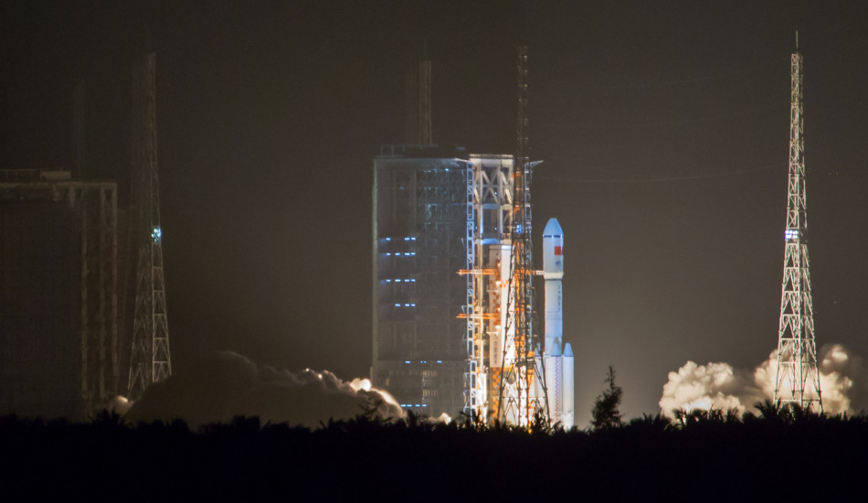 China's Changzheng rocket preparing for launch.