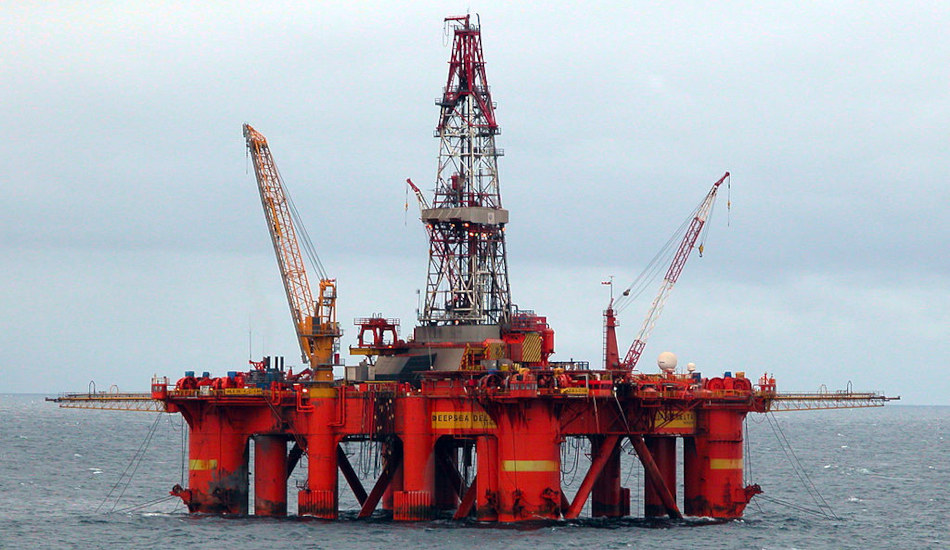 Deepsea oil drilling rig.