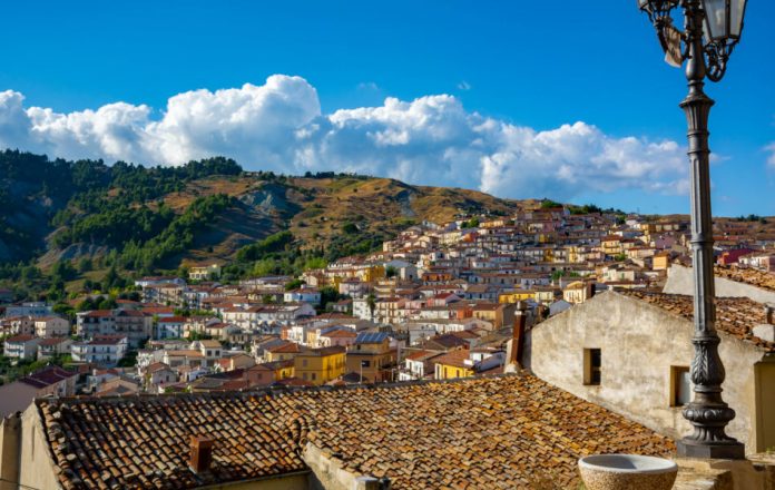 The Small Village of Oriolo, South of Italy.