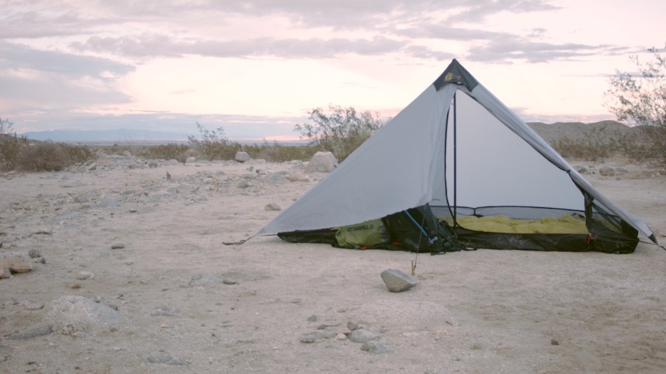tent in desert