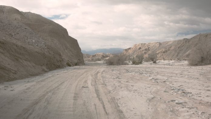 The landscape shows channels left behind by underwater mountainous regions.