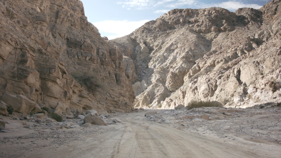 dirt road entrance to fish creek wash
