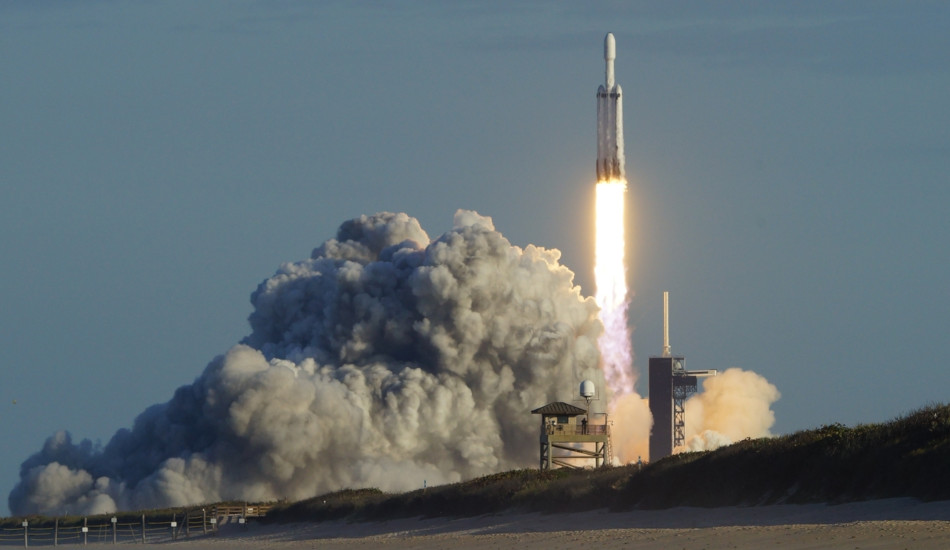 A rocket launches from Cape Canaveral, Florida.