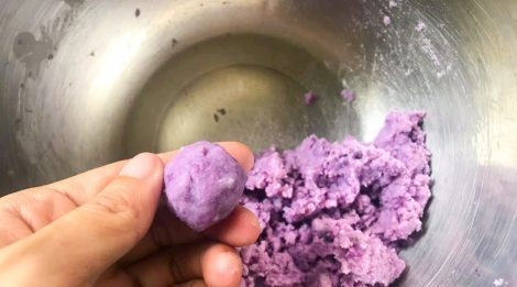 use and coconut cream that looks like dough