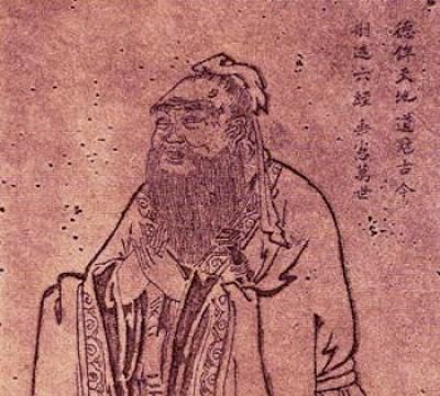 Tang Dynasty painting of Confucius - the most well-known Ancient Chinese philosopher.