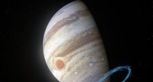 Stratospheric winds at Jupiter's poles.