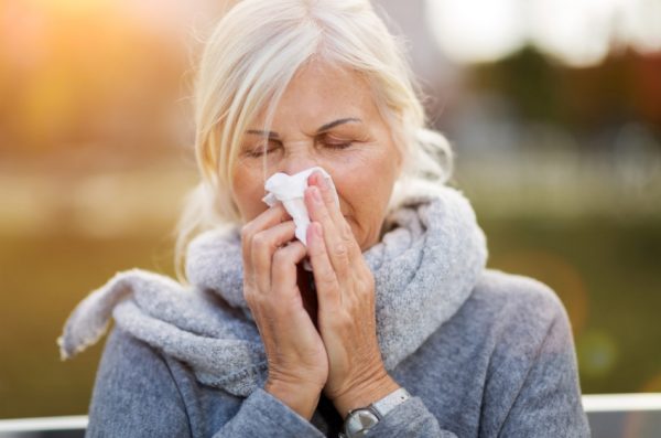 Many people suffer from sinusitis and use a medicated nasal spray from the chemist for relief.