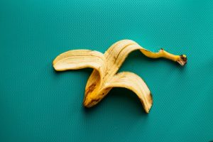 A banana peel.