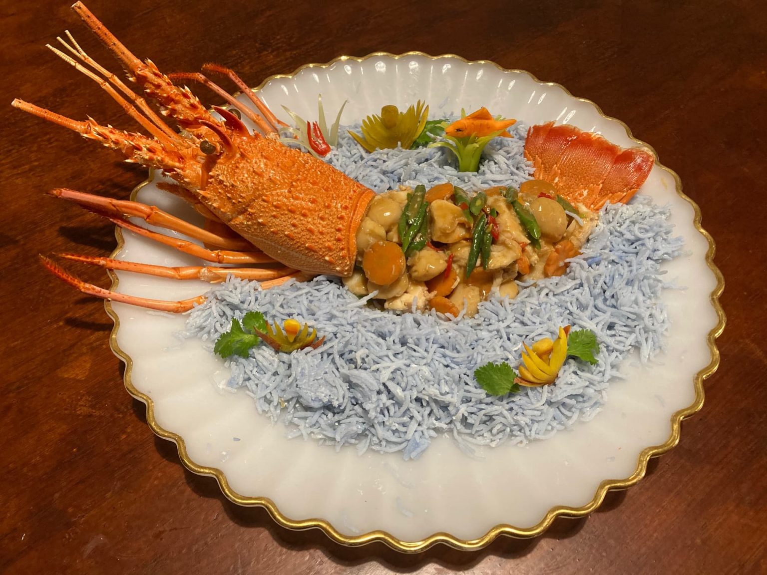 Delicious Lobster and Scallops With CoconutFlavored Rice Nspirement