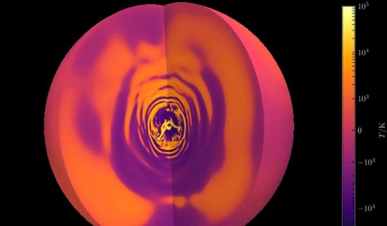 However, the fusion in particularly massive stars is so concentrated at the center that it leads to a turbulent convective core similar to a pot of boiling water.