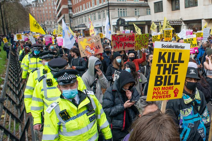 Proposed UK Police Bill raises strong public concerns.