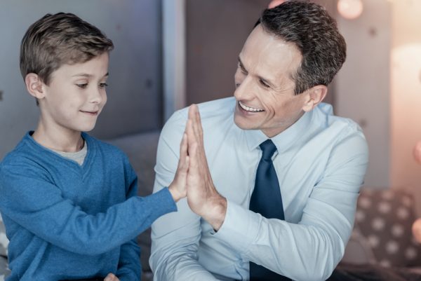 A good father loves his children, but he doesn't let them get away with everything.