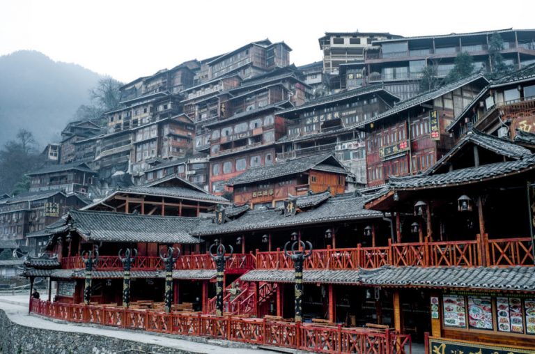 Xijiang Miao Village in Guizhou province, China.