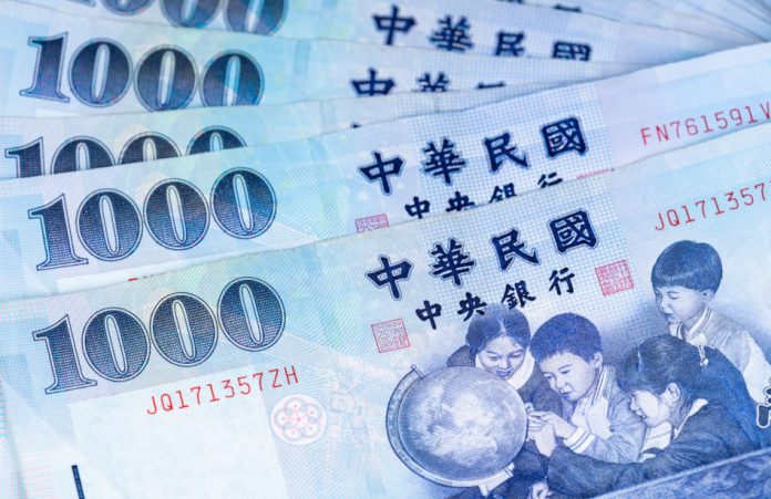 1,000 New Taiwan Dollar banknotes.
