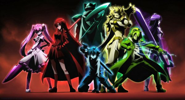 The Night Raid from 'Akame Ga Kill' wielding their Imperial Arms.