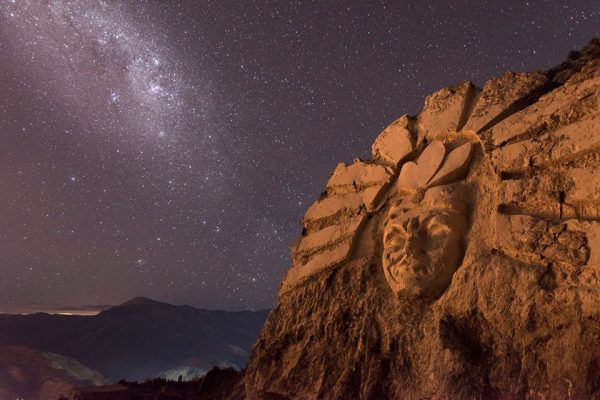 One of the sculptures at Apukunaq Tianan in Cusco, Peru.