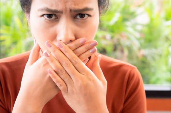 One of the symptoms of dehydration is bad breath.