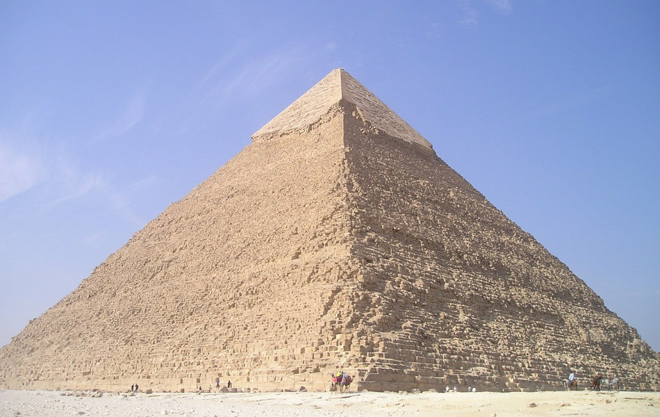 The Great Pyramid of Giza in Egypt.