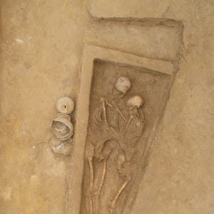 The skeletons were found holding each other with the woman having her head resting on the man’s chest and the man leaning his head on the woman’s head.