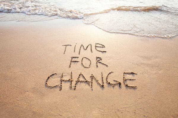 change written in sand