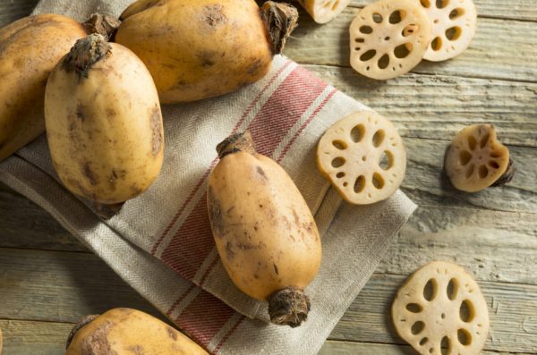 Lotus root is considered a tonic for nourishing the stomach.