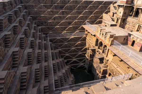 Chand Bawri, one of the deepest stepwells in India.