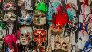 Venetian performance masks.