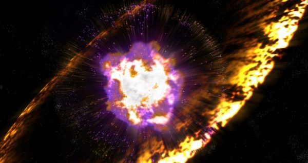 Supernova explosions create radioactive debris.
