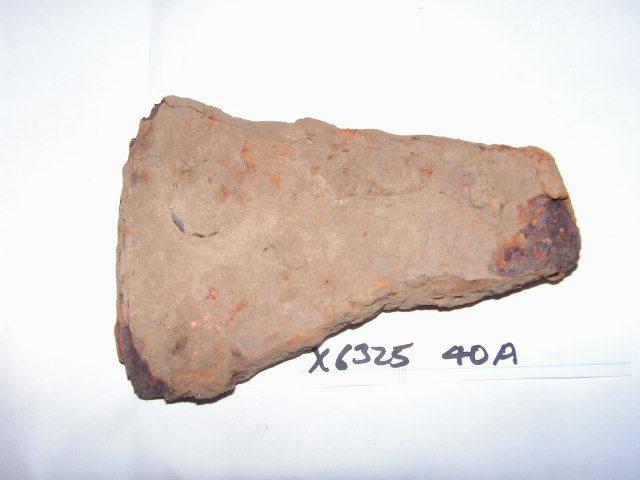 An iron artifact.