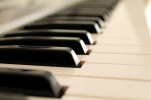 A piano keyboard.