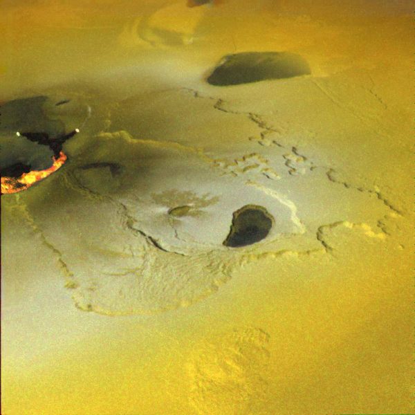 Eruption on lo, captured by NASA's Galilleo spacecraft