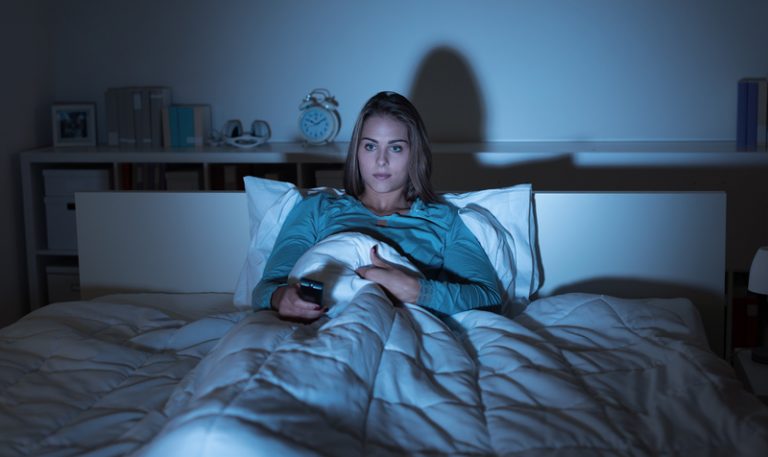 Watching TV before bed is not good for your quality of sleep.