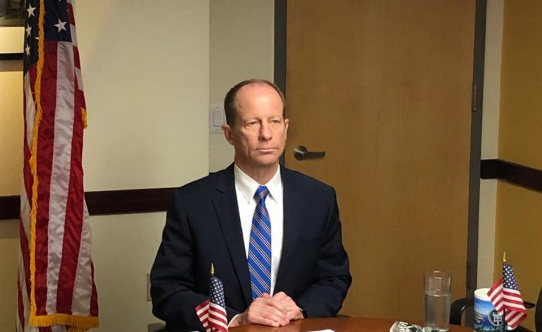 Assistant Secretary of State for East Asian and Pacific Affairs David R. Stilwell representing the United States at the 27th Annual ASEAN Regional Forum (ARF) Senior Officials Meeting in July 2020.