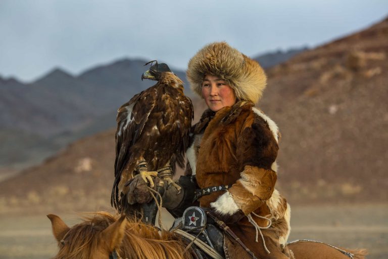 Today, only about 300 eagle tamers are among the minority Kazakh nomads in the Altai region.