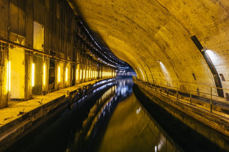 Underground Soviet Cold War naval Bunker.