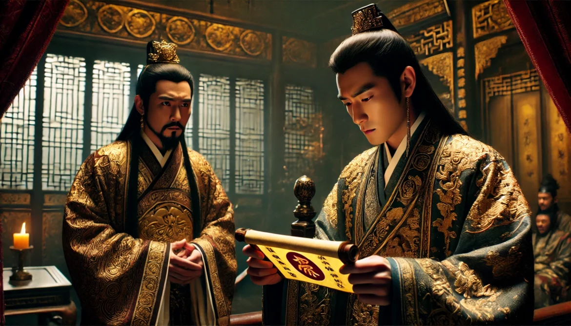 Zhang Yue being tempted by Zhang Changzong.