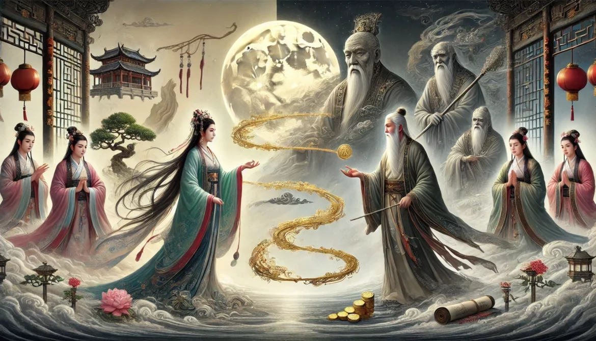 Zhou's wife and Liu.