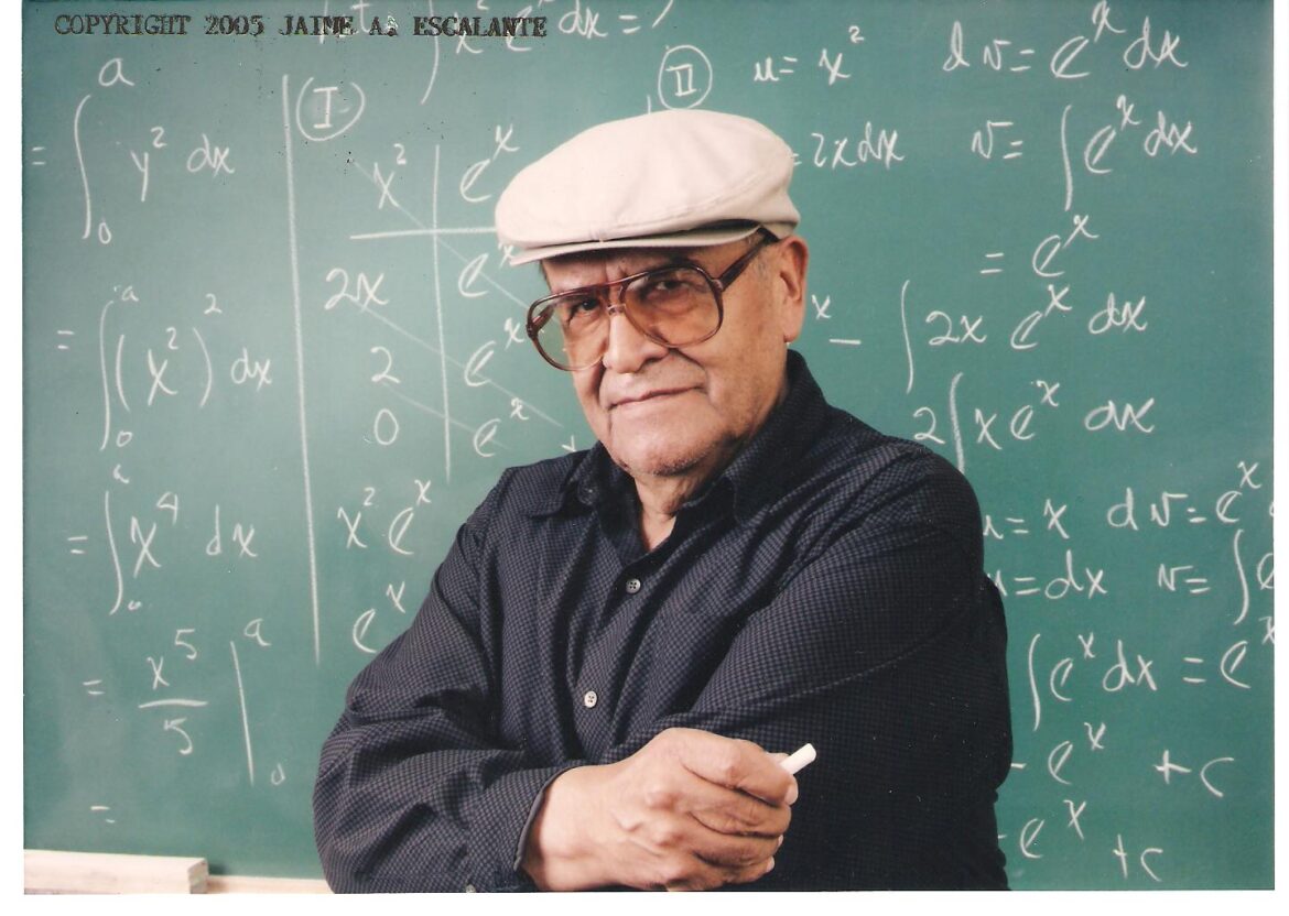 Teacher Jaime Escalante.