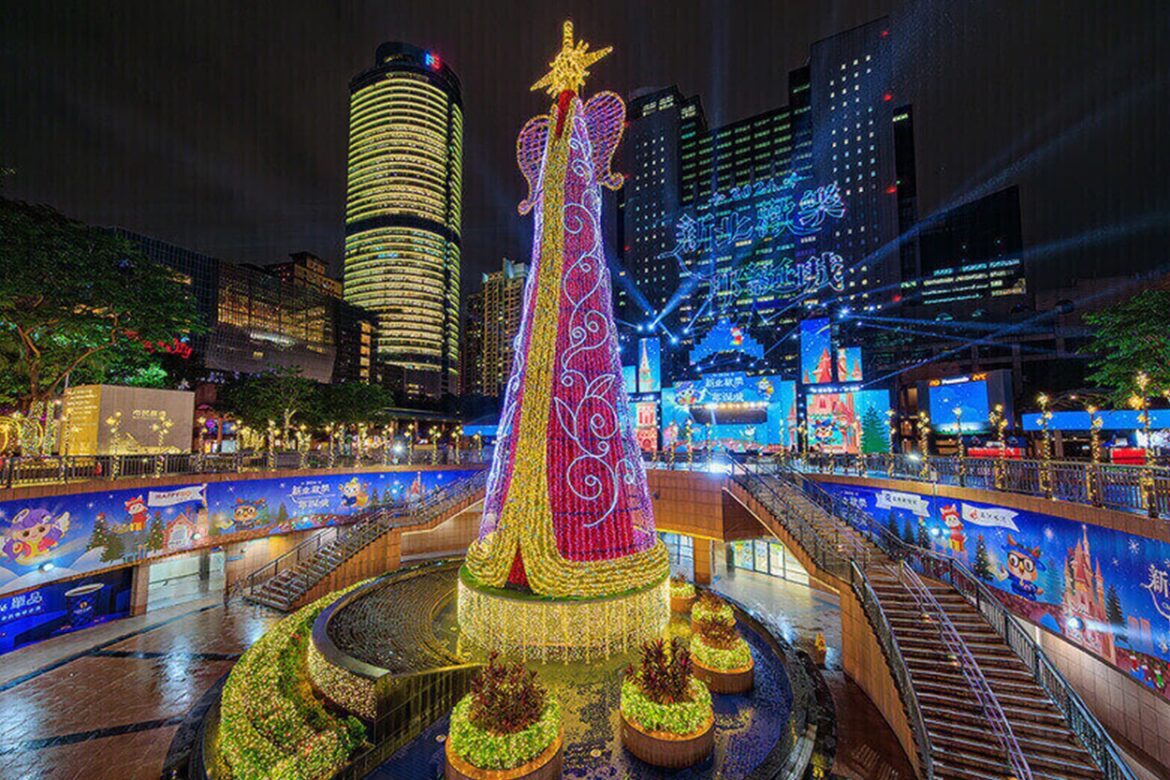2024 Christmasland in New Taipei City, Taiwan.