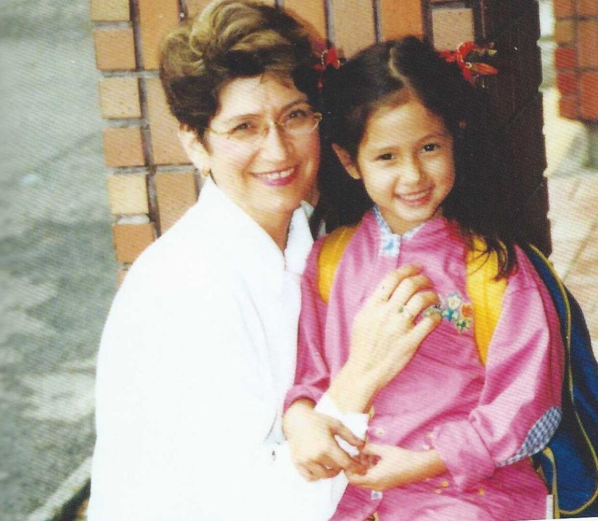 Joanna Nicholas and her daughter.